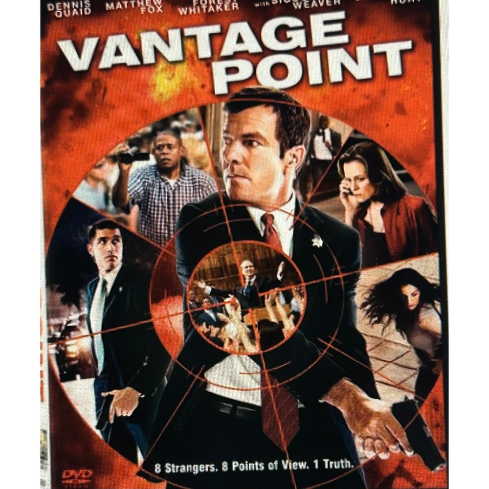 Vantage‎ Point DVD Dennis Quaid Forest Whitaker Action Movie Disc Only Tested